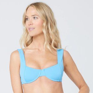 L*Space Cornflower Blue Tori Top NWT